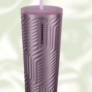 Starbucks Lavender Textured Tumbler with Straw